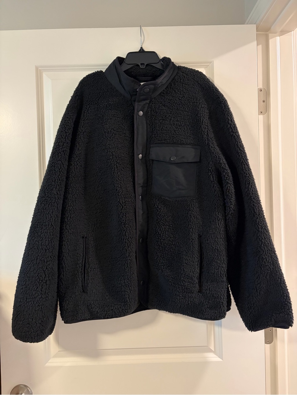 Goodfellow & Co Black Sherpa Fleece Jacket